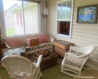 Vintage wicker furniture