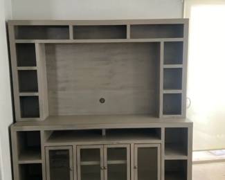 Large Entertainment Storage Wall Unit