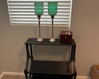 Wood Side TableMagazine Rack And Decor
