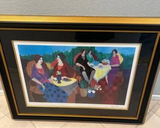 Morning Social Print By Itzchak Tarkay
