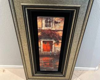 This Is A Red Door Reflections Print By Artist James Coleman