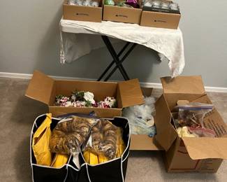 Candle And Floral Crafting Lot