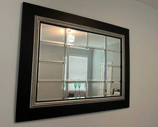 Zhong Shun Wood Black Framed Mirror