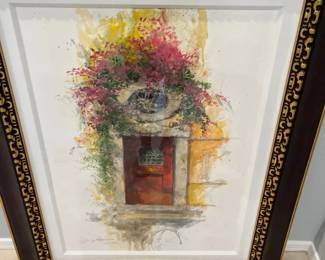 A Large Watercolor Signed And Numbered By Artist