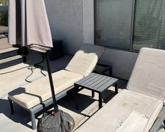 Backyard Tanning Setup