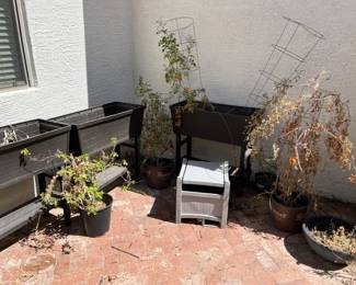 Three Raised Bed Planter Boxes And More Lot One