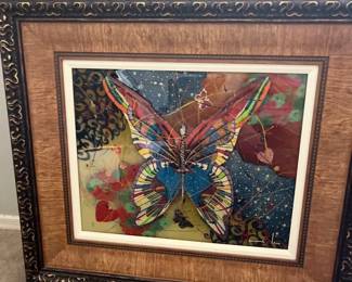 Jazzy Butterfly By Artist Marcus Glenn Signed