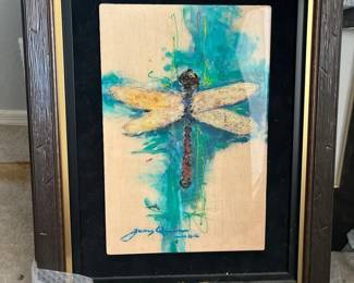 Original Mixed Media Piece On Metal By James Coleman