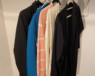 Womens Sweaters, Suit Jacket And Suit Lot
