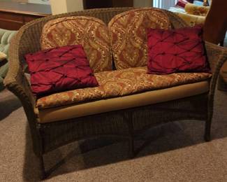 Wicker Patio Sofa