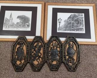 New Orleans Prints and Medieval Plaque Art