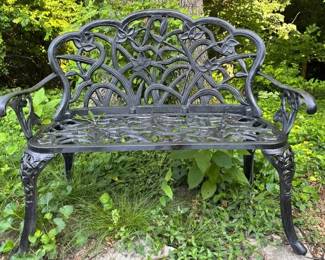 Wrought Iron Settee