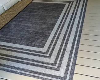 8x10 Grey Patio Rug