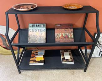 Wrought iron bookcase