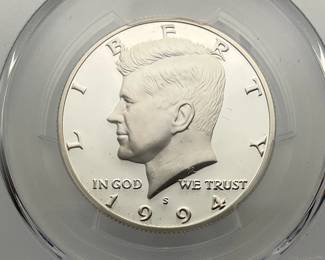1994-S Silver Proof Kennedy Half Dollar, PCGS PR69 DCAM