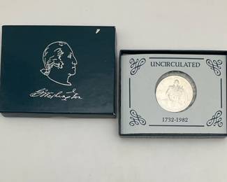 1982 George Washington Uncirculated Silver Half Dollar