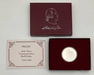 1982 George Washington Proof Silver Half Dollar
