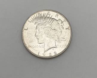 1922-D US Peace Silver Dollar. Denver Mint