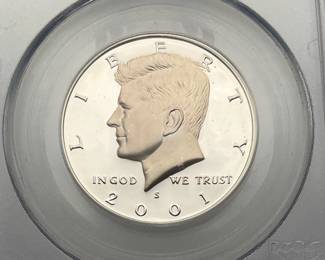 2001-S Silver Proof Kennedy Half Dollar, PCGS PR69 DCAM