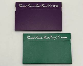 1993 and 1994 US Mint Proof Sets