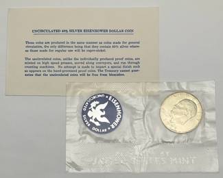 1971 Uncirculated Eisenhower Silver Dollar