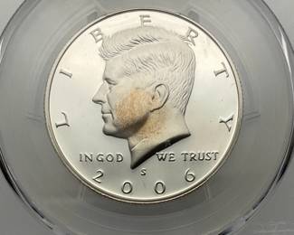 2006-S Silver Proof Kennedy Half Dollar, PCGS PR69 DCAM