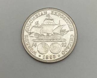 1893 US Silver Columbian 50c