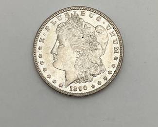 1890 US Morgan Silver Dollar