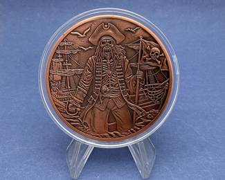 5 oz. Copper Pirate Treasure Round