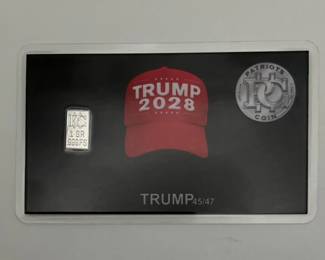 1 Grain Trump Commemorative Silver Bar