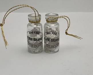 Vials of Pure Silver Flakes