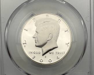 2004-S Silver Proof Kennedy Half Dollar, PCGS PR69 DCAM