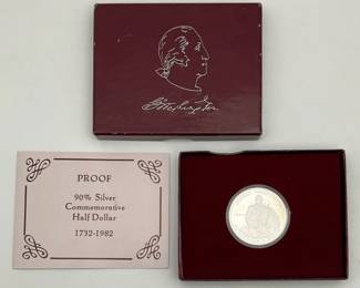 1982 George Washington Proof Silver Half Dollar