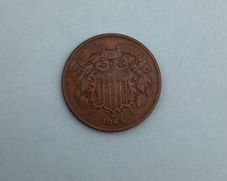 1864 US 2 Cent Piece