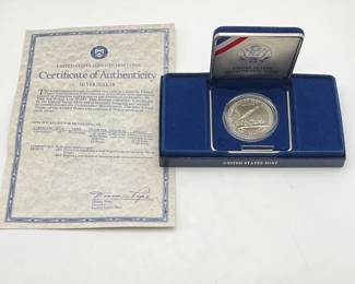 1987 US Constitution Silver Commemorative Coin