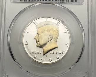 2006-S Silver Proof Kennedy Half Dollar, PCGS PR69 DCAM