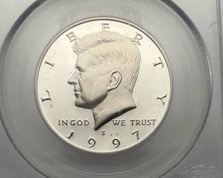 1997-S Silver Proof Kennedy Half Dollar, PCGS PR69 DCAM