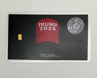 Patriots Coin Trump 2028 Gold Bar