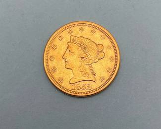 1852 Gold $2.50 Liberty
