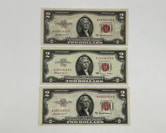 Two 1953 $2 Legal Tender Notes