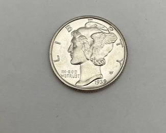 1939-D Mercury Dime