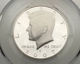 2007-S Silver Proof Kennedy Half Dollar, PCGS PR69 DCAM