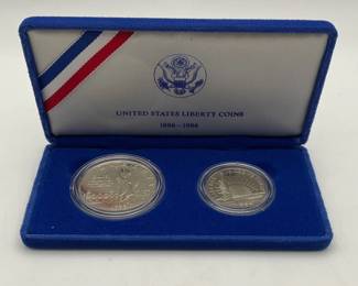 1986 Statue of Liberty Silver Proof Commemorative Coin Set
