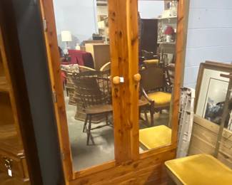 Mirrored Cedar Armoire