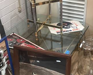 Glass Hollywood Regency Tables