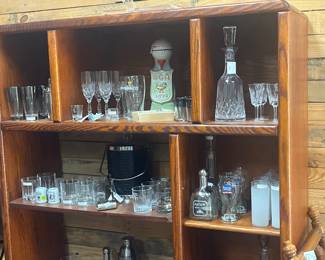 Decanters, barware