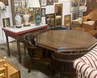 Game table & captains chairs