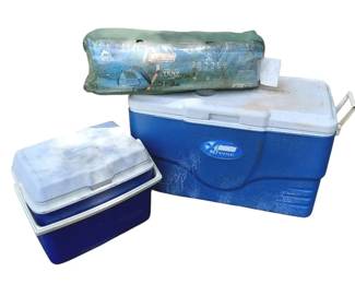 Camping Tent And Coolers Bundle