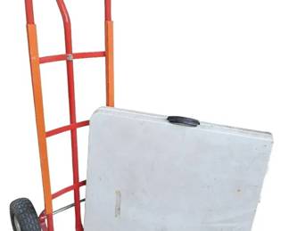 Utility Folding Table With Hand Truck Bundle