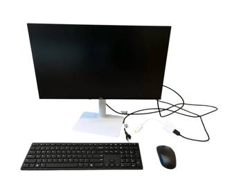 24 Inch Dell Monitor w Keyboard  Mouse